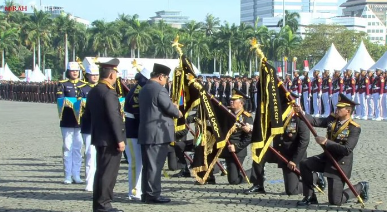 Prabowo di HUT Bhayangkara ke-79