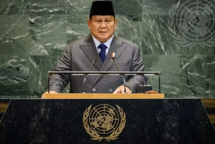 Prabowo dalam acara KTT Palestina